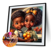 Load image into Gallery viewer, Diamond Painting - Full Round - black girl (30*30CM)