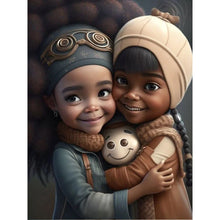 Load image into Gallery viewer, Diamond Painting - Full Round - black girl (30*40CM)