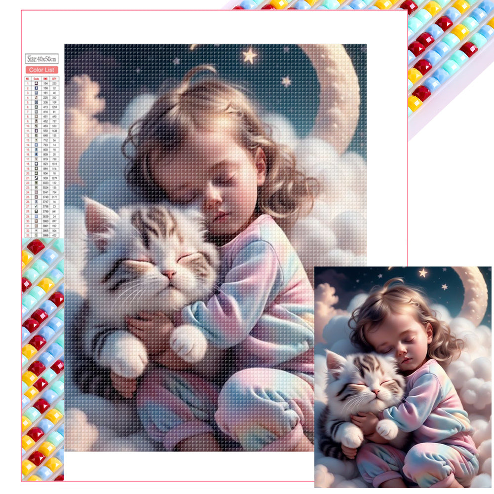 Diamond Painting - Full Square - little girl (40*50CM)