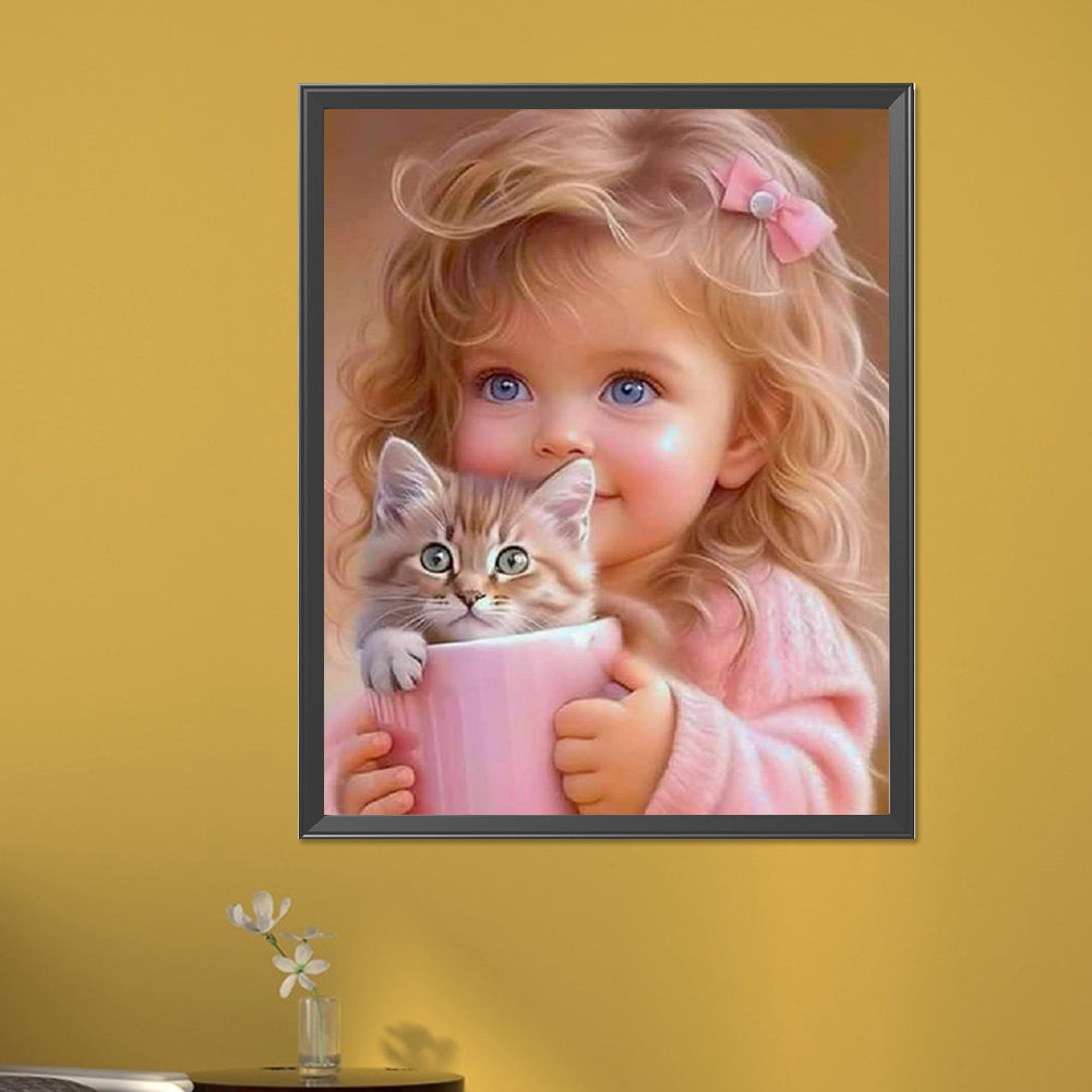 Diamond Painting - Full Square - little girl (40*50CM)