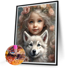 Load image into Gallery viewer, Diamond Painting - Full Square - little girl (40*50CM)