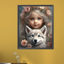 Load image into Gallery viewer, Diamond Painting - Full Square - little girl (40*50CM)