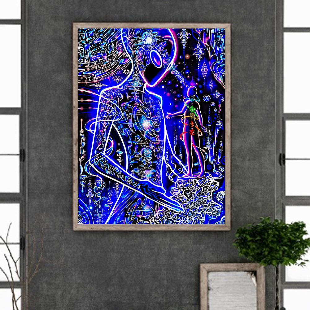 Diamond Painting - Full Round - meditation power (30*40CM)