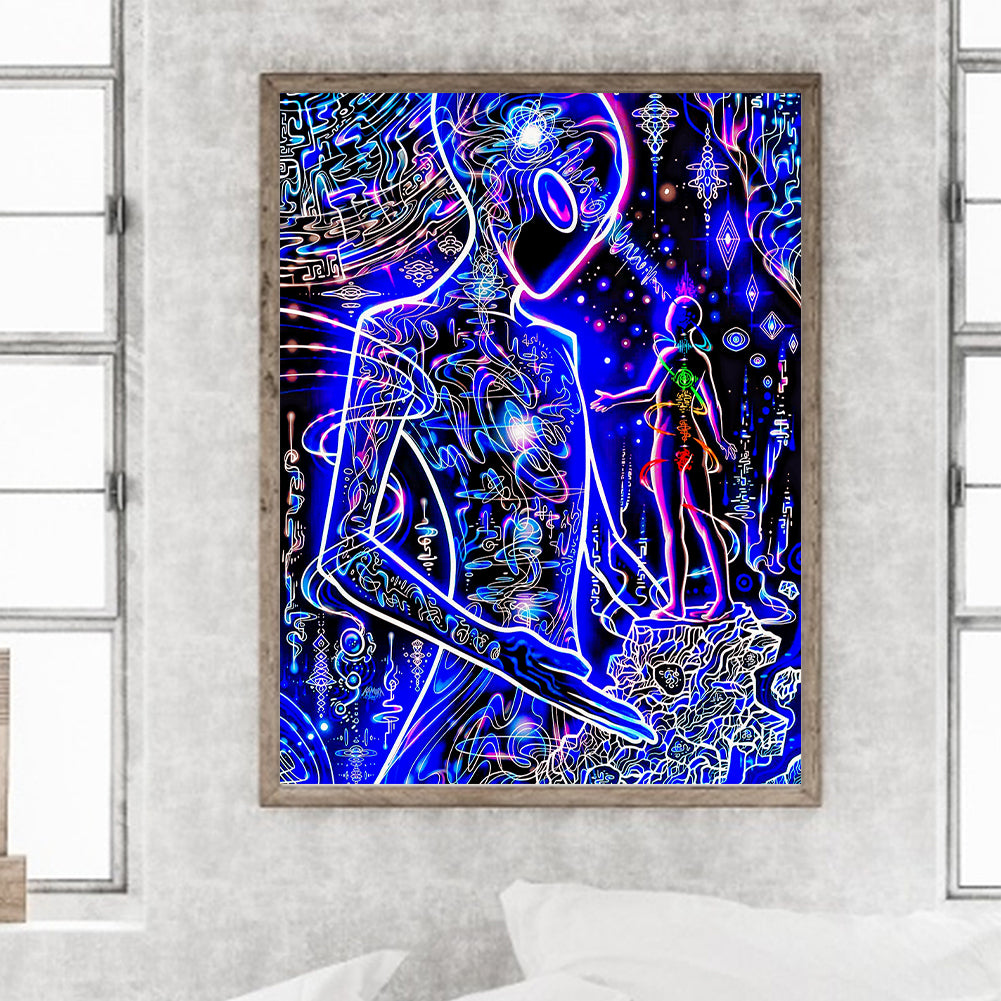 Diamond Painting - Full Round - meditation power (30*40CM)