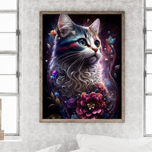 Load image into Gallery viewer, Diamond Painting - Full Round - cat (30*40CM)