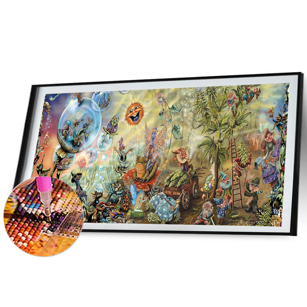 Diamond Painting - Full Round - Crazy wonderland (110*50CM)