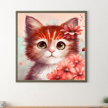 Load image into Gallery viewer, Diamond Painting - Full Round - orange cat (30*30CM)