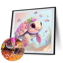 Load image into Gallery viewer, Diamond Painting - Full Round - pink sea turtle (30*30CM)