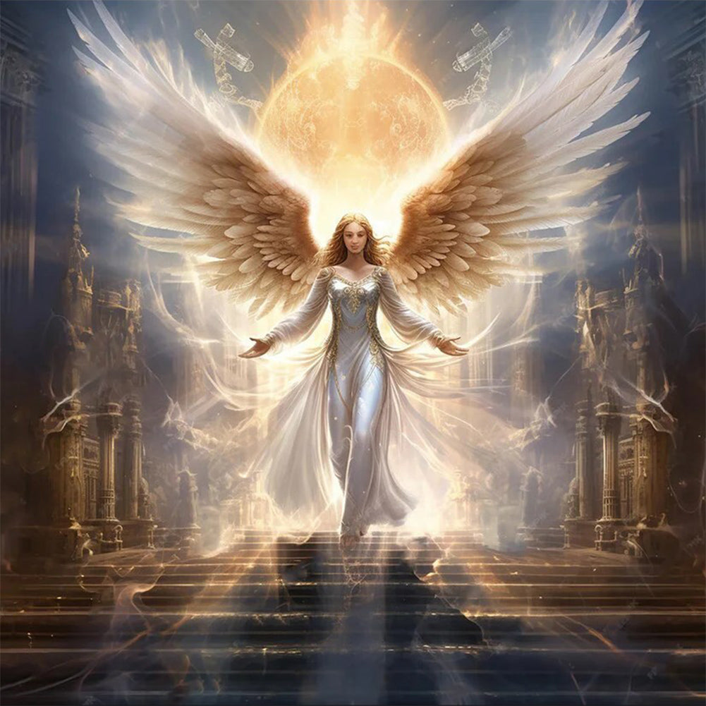 Diamond Painting - Full Round - angel girl (30*30CM)