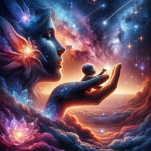 Load image into Gallery viewer, Diamond Painting - Full Round - angel girl (30*30CM)