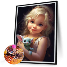 Load image into Gallery viewer, Diamond Painting - Full Round - big eyed girl (30*40CM)