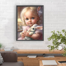 Load image into Gallery viewer, Diamond Painting - Full Round - big eyed girl (30*40CM)