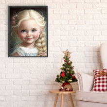 Load image into Gallery viewer, Diamond Painting - Full Round - big eyed girl (30*40CM)
