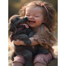 Load image into Gallery viewer, Diamond Painting - Full Round - big eyed girl (30*40CM)