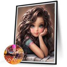 Load image into Gallery viewer, Diamond Painting - Full Round - big eyed girl (30*40CM)
