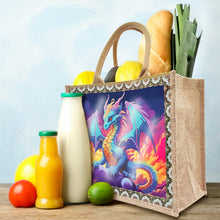 Load image into Gallery viewer, Flowers and Bird Linen Reusable Diamond Painting Tote Bag for Women Adults Craft