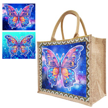 Load image into Gallery viewer, Flowers and Bird Linen Reusable Diamond Painting Tote Bag for Women Adults Craft