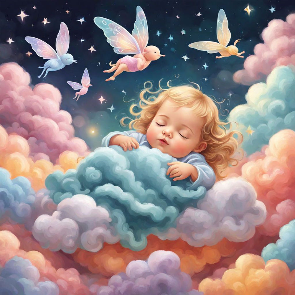 Diamond Painting - Full Square - dream baby (30*30CM)