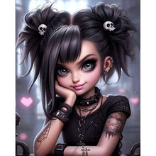 Load image into Gallery viewer, Diamond Painting - Full Round - sweet cool girl (40*50CM)