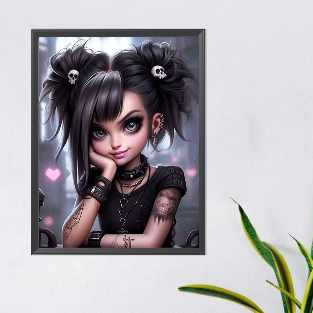 Diamond Painting - Full Round - sweet cool girl (40*50CM)