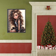 Load image into Gallery viewer, Diamond Painting - Full Round - sweet cool girl (40*50CM)