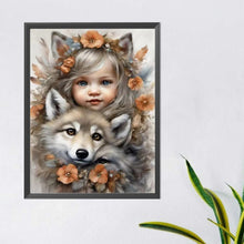 Load image into Gallery viewer, Diamond Painting - Full Round - sweet cool girl (40*50CM)