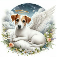 Load image into Gallery viewer, Diamond Painting - Full Round - angel dog (40*40CM)
