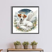 Load image into Gallery viewer, Diamond Painting - Full Round - angel dog (40*40CM)