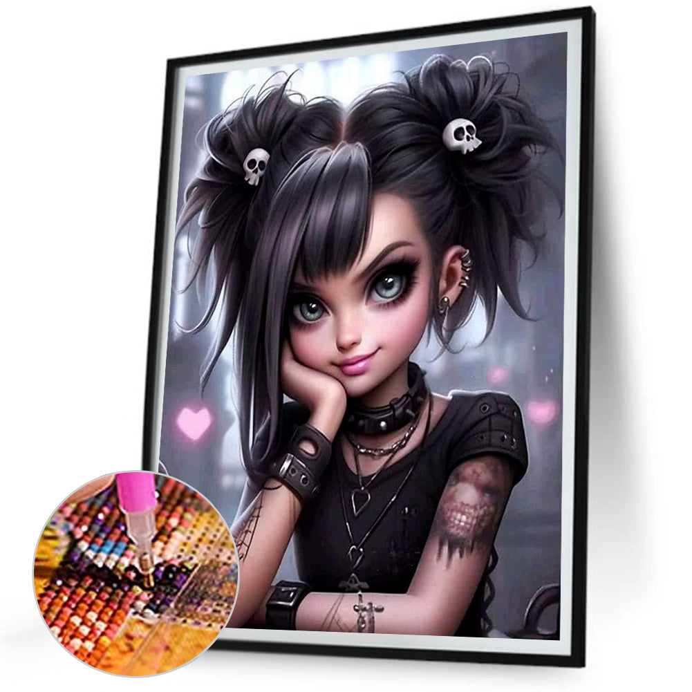 Diamond Painting - Full Square - sweet cool girl (30*40CM)