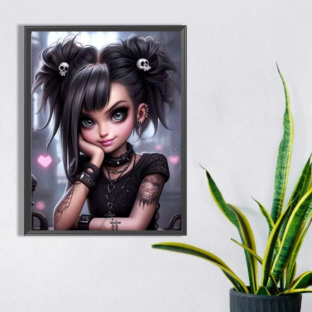Diamond Painting - Full Square - sweet cool girl (30*40CM)