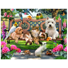 Load image into Gallery viewer, Animal Park 40*30CM(Canvas) Special Shaped Drill Diamond Painting