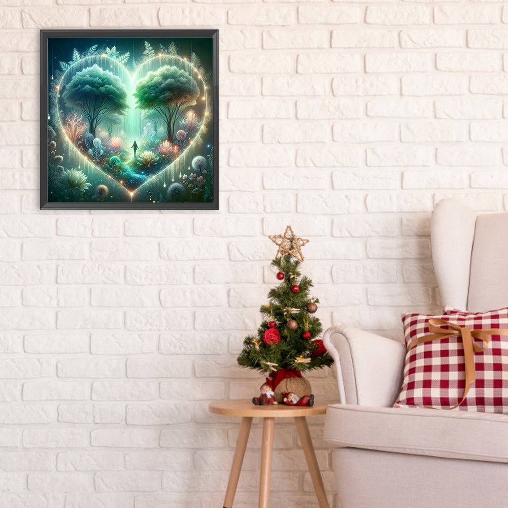 Diamond Painting - Full Round - love tree of life (30*30CM)