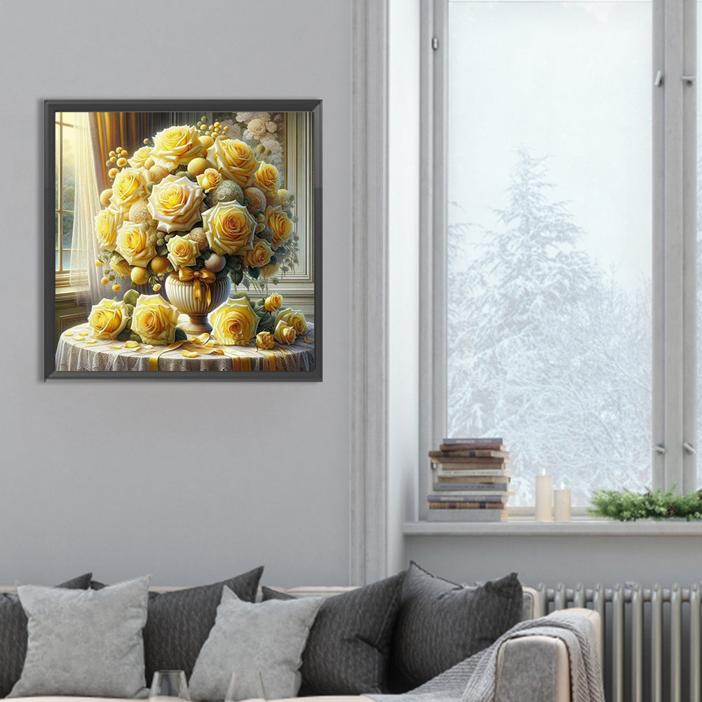 Diamond Painting - Full Round - Window vase (30*30CM)