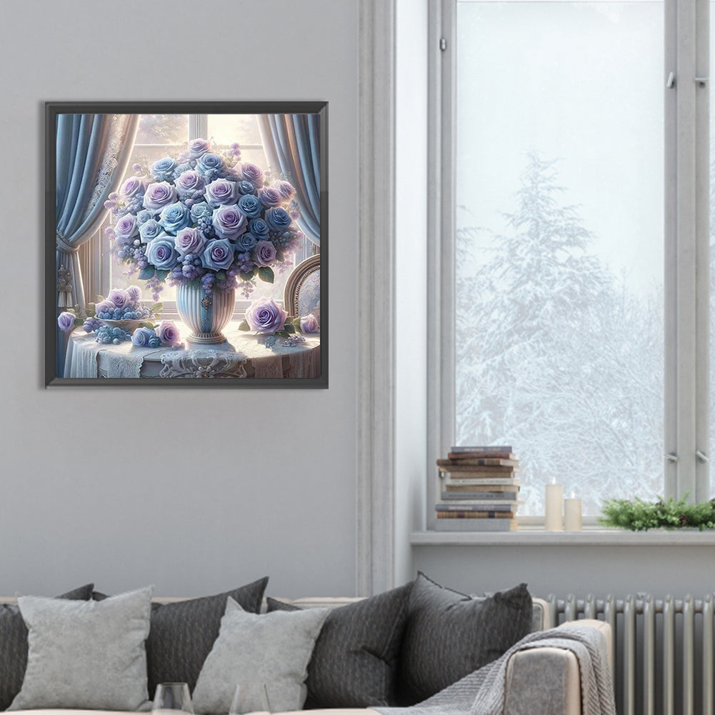 Diamond Painting - Full Round - Window vase (30*30CM)