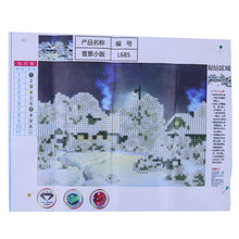 Load image into Gallery viewer, Snow House 30x24cm(canvas) partial round drill diamond painting
