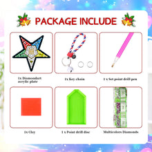 Load image into Gallery viewer, Wigan Football Club Double Sided Diamond Painting Keychain for Beginners Adults