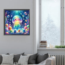 Load image into Gallery viewer, Diamond Painting - Full Round - rainbow bubble jellyfish (30*30CM)