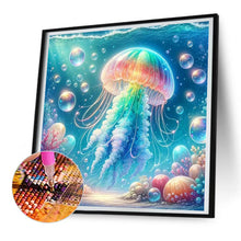 Load image into Gallery viewer, Diamond Painting - Full Round - rainbow bubble jellyfish (30*30CM)