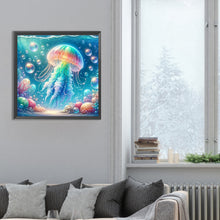 Load image into Gallery viewer, Diamond Painting - Full Round - rainbow bubble jellyfish (30*30CM)