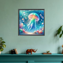 Load image into Gallery viewer, Diamond Painting - Full Round - rainbow bubble jellyfish (30*30CM)