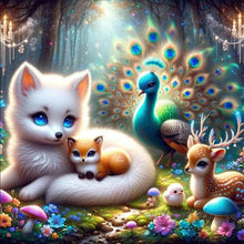 Load image into Gallery viewer, Diamond Painting - Full Round - Forest Animal Conference (30*30CM)