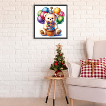 Load image into Gallery viewer, Diamond Painting - Partial Special Shaped - birthday teddy bear (30*30CM)