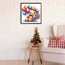 Load image into Gallery viewer, Diamond Painting - Partial Special Shaped - birthday teddy bear (30*30CM)