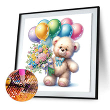 Load image into Gallery viewer, Diamond Painting - Partial Special Shaped - birthday teddy bear (30*30CM)