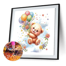 Load image into Gallery viewer, Diamond Painting - Partial Special Shaped - birthday teddy bear (30*30CM)