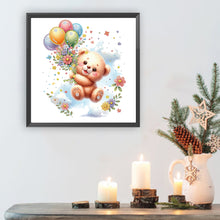 Load image into Gallery viewer, Diamond Painting - Partial Special Shaped - birthday teddy bear (30*30CM)