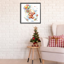Load image into Gallery viewer, Diamond Painting - Partial Special Shaped - birthday teddy bear (30*30CM)