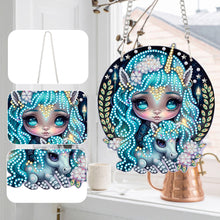 Load image into Gallery viewer, Acrylic Dragon and Witch Single-Sided 5D DIY Diamond Painting Hanging Pendant