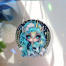 Load image into Gallery viewer, Acrylic Dragon and Witch Single-Sided 5D DIY Diamond Painting Hanging Pendant