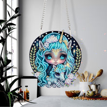 Load image into Gallery viewer, Acrylic Dragon and Witch Single-Sided 5D DIY Diamond Painting Hanging Pendant